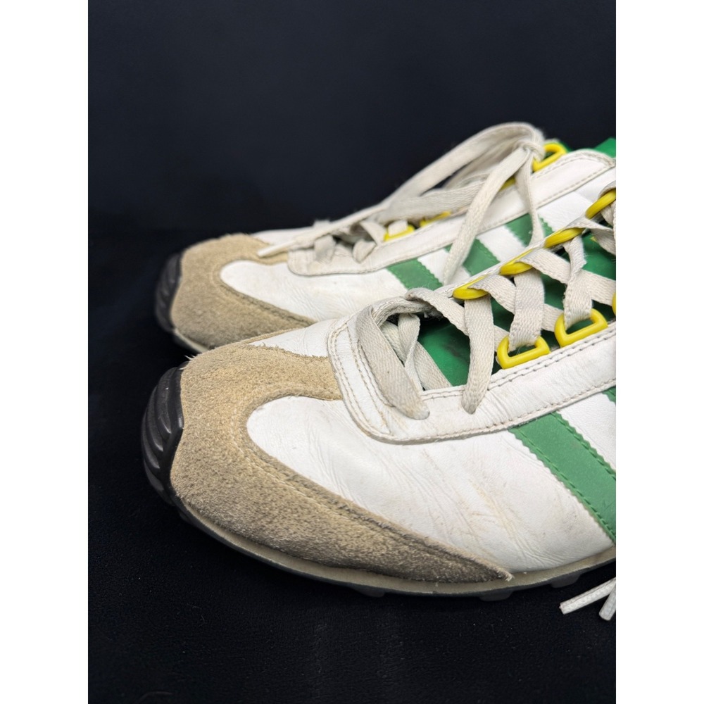 adidas Nite Jogger+ Sneaker Tennis Shoe Green/Yellow Low Profile Men's 10.5 - Picture 5 of 10